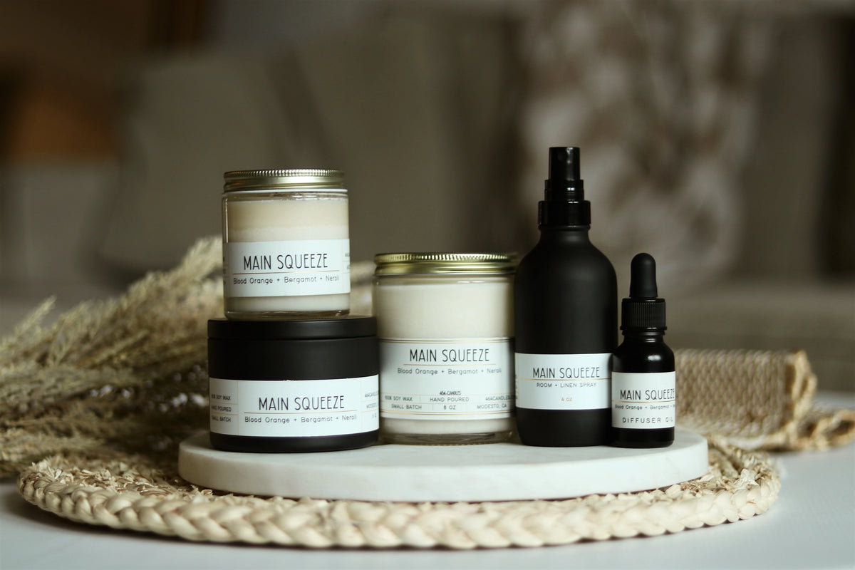 MAIN SQUEEZE – 464 Candles + Home Fragrance