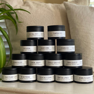 6oz Soy Candle in Black Tin