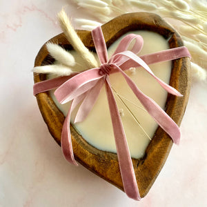 Be Mine -Heart Dough Bowl Candle